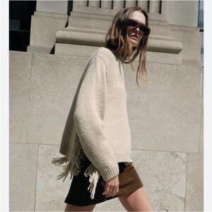 Zara Fringe Sweater S